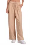 Elan Effortless Comfort Wide-leg Pants In Sand In Neutral