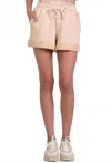 Elan Paityn Lounge Shorts In Sand In Brown