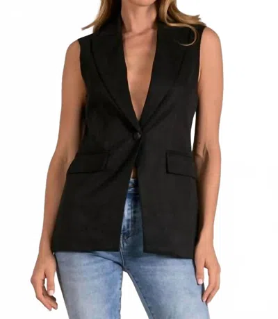 ELAN ELLE VEST IN BLACK