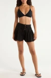 Elan Eyelet Skort In Black