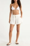 Elan Eyelet Skort In White