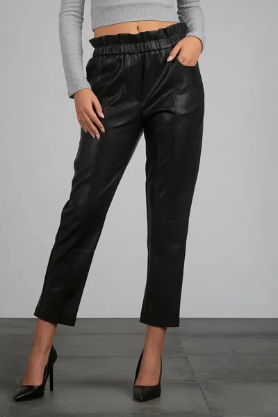 Elan Faux Leather Pants In Black