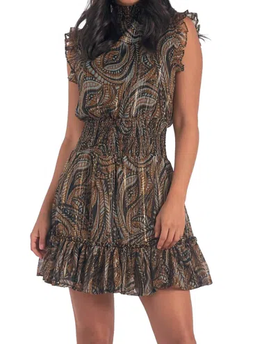 Elan Fiorela Paisley Dress In Black