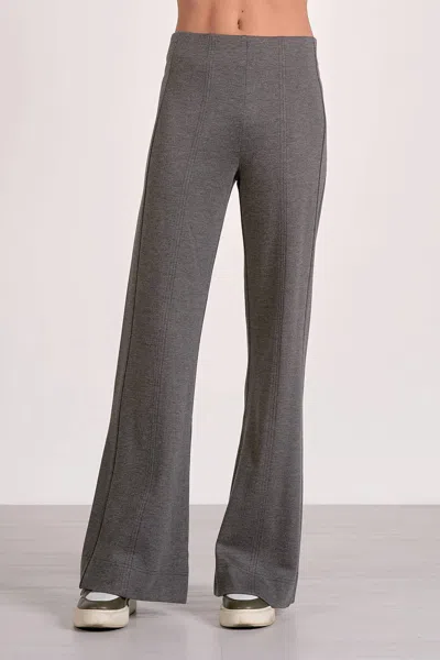 Elan Flare Detail Pants In Heather Grey In Gray