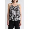 Elan Floral Flowy Cover-up Camisole