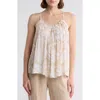 Elan Floral Flowy Cover-up Camisole In Multi