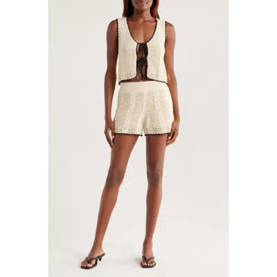 Elan Flowy Cotton Blend Cover-up Shorts