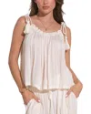Elan Stripe Cover-up Tank Top In Neutral