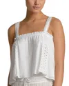 Elan Flowy Tank Top In White