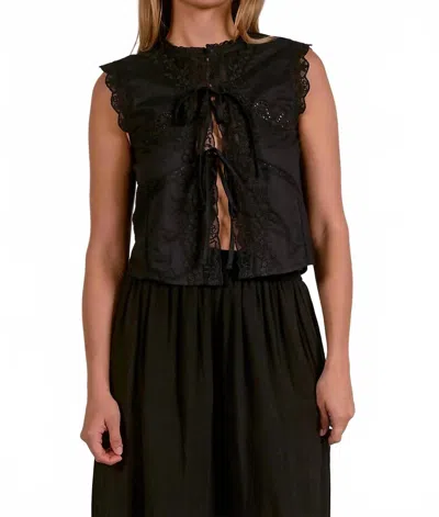 Elan Fly Away Top In Black