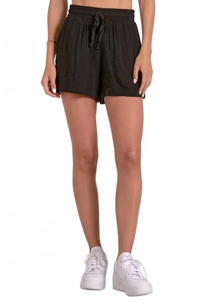 ELAN GAUZE SHORT IN BLACK