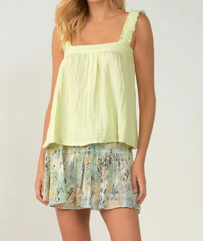 Elan Gauze Swing Tank In Lime In Green