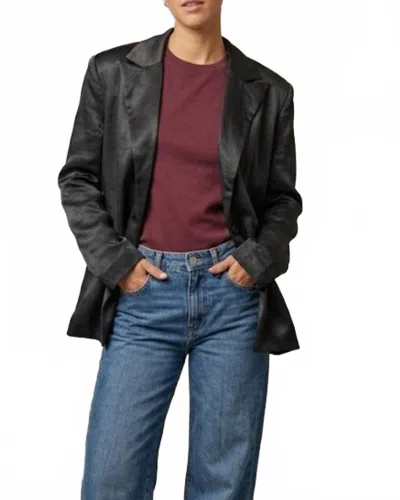 Elan Glitzy Blazer Jacket In Black
