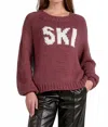 Elan Graphic Ski Sweater In Plum In Brown