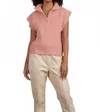 Elan Half-zip Sweater In Mauve In Pink