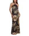 Elan Halter Maxi Dress In Black Manila