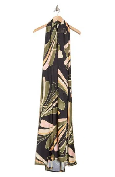Elan Halter Neck Cover-up Maxi Dress