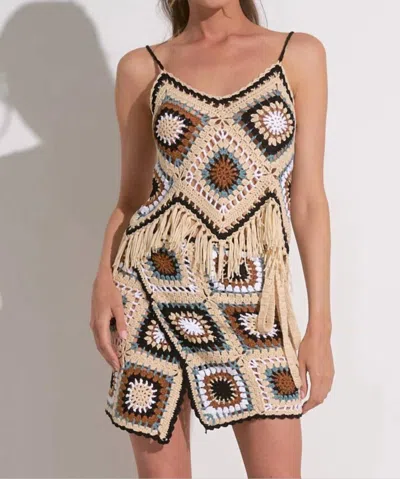 Elan Hamsa Tank Top In Natural Multi