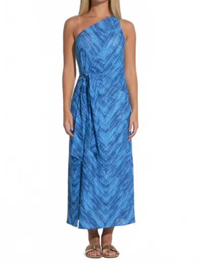 Elan Havana Priint One Shoulder In Blue