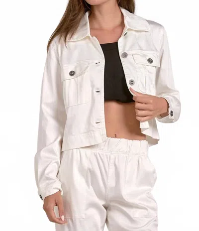 Elan Ira Jacket In White In Neutral