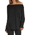 Elan Isabella Top In Black In Black