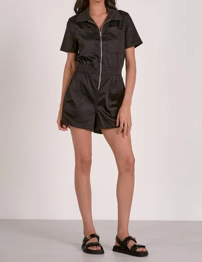 Elan Isla Romper In Black