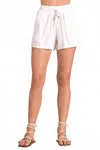 Elan Ivy Gauze Short In White In White