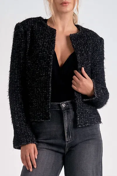 Elan Jackie Structured Jacket In Black