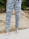 Elan Jogger In Blue Camo In Grey