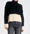 Elan Jolene Turtleneck Sweater In Black In Black