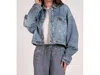 Elan Juliana Cotton Jacket In Denim In Multi