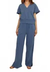 Elan Kalysta Drawstring Pants In Blue In Blue