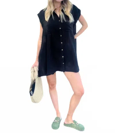 Elan Karen Mini Dress In Black