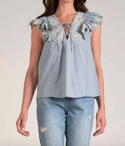 Elan Katie Top In Baby Blue