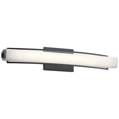 Elan Kichler Rowan 25 1/4" Wide Matte Black Led Bath Light