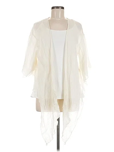 Pre-owned Elan Kimono In Ivory