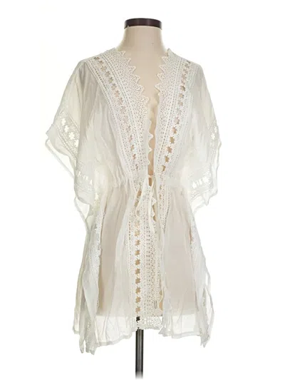 Pre-owned Elan Kimono In White
