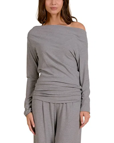 Elan Knit Top In Gray