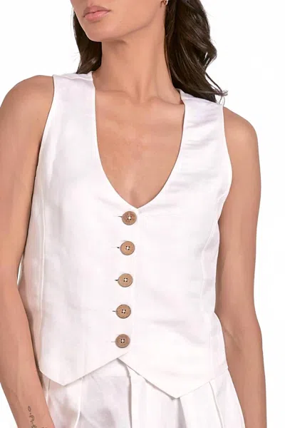Elan Lana Vest In White
