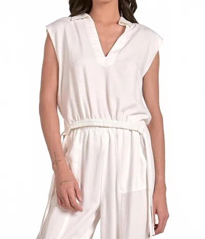 Elan Lara Top In White