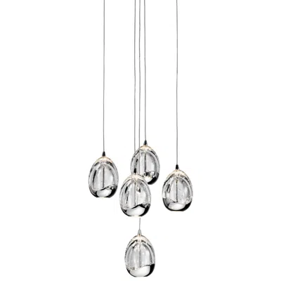 Elan Lavinia 12 1/2" Wide Chrome Cluster Pendant