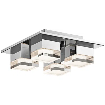 Elan Lighting Gorve 12" Wide Modern Chrome Led Ceiling Light