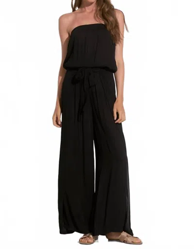 Elan Lightweight Strapless Jumper In Black
