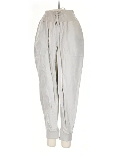 Pre-owned Elan Linen Pants In Gray
