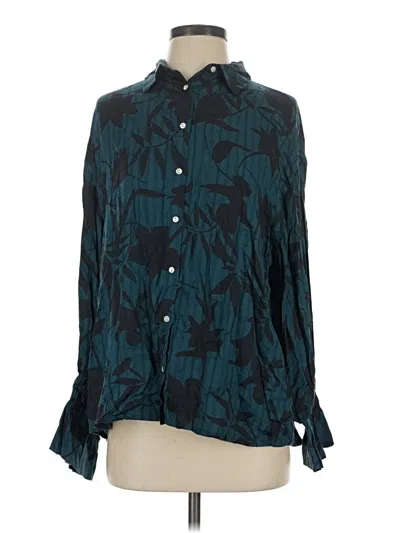 Elan Long Sleeve Blouse In Multi