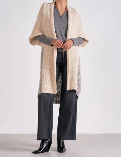 Elan Long Sleeve Cardigan In Off White