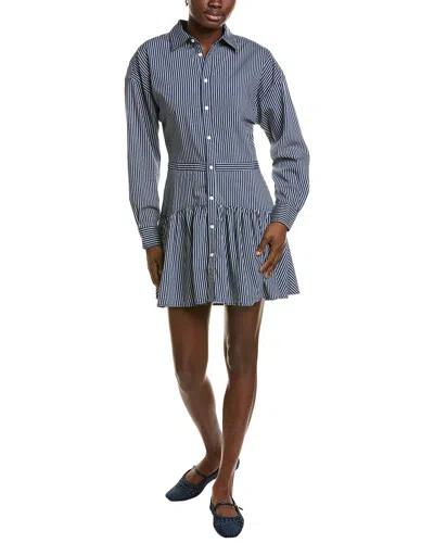 Elan Long Sleeve Mini Dress In Blue