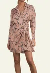 Elan Marble Dress In Natural In Brown