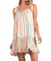 Elan Marley Mini Dress In Santa Barbara In Multi