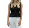 Elan Marlowe Top In Black In Black